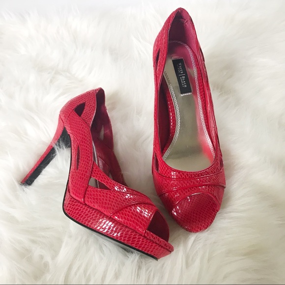 White House Black Market Shoes - White House Black Market Peeptoe Heels NEW